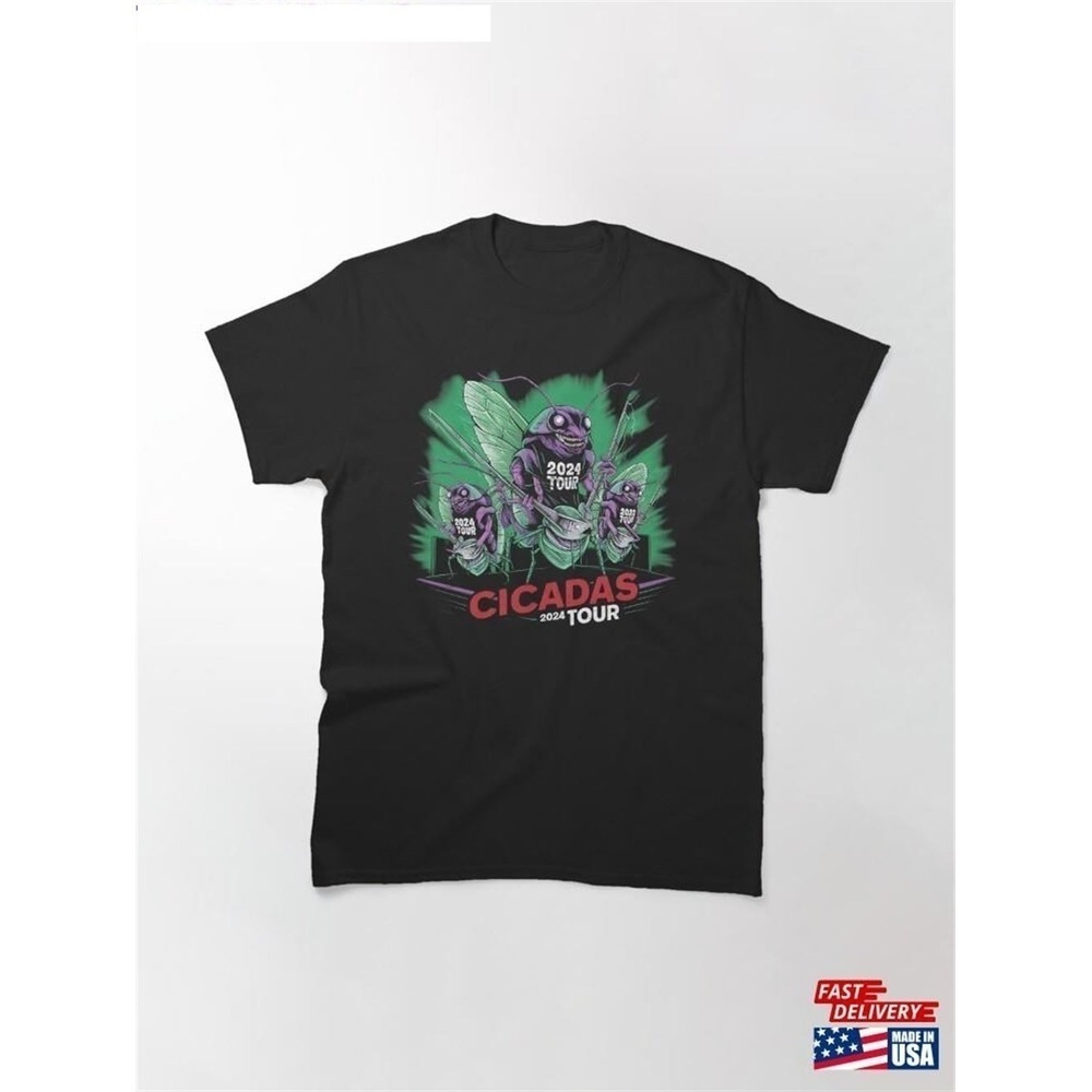 Cicada Rock Band 2024 Tour Unisex T-shirt Music Concert Graphic Fan Gift Tee